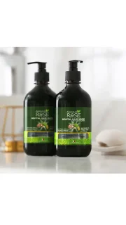 ماسک مو داخل حمام داماسک رز rose ماکادمیا (با آبکشی و فری سولفات) مخصوص موهای خشک، فر و وز