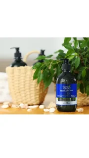 ماسک مو داخل حمام داماسک رز rose کراتین (با آبکشی و فری سولفات) - مخصوص موهای چرب آسیب دیده