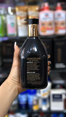 شامپو بعد کراتین فاقد سولفات گانگلوس | حاوی کراتین و پیگمنت بنفش | حجم ۵۰۰ میلی‌لیتر