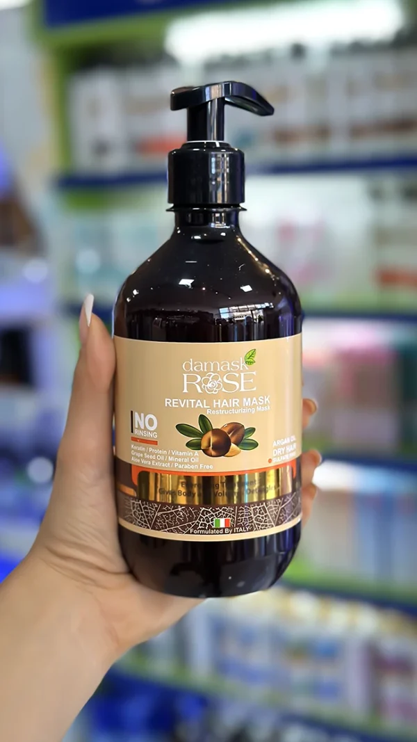 ماسک مو فری سولفات داماسک رز بدون نیاز به آبکشی