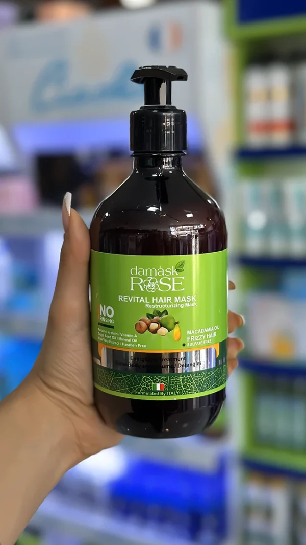 ماسک مو خارج حمام داماسک رز رز ماکادمیا بدون آبکشی