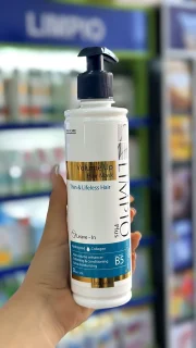 ماسک مو بعد از حمام لیمپیو پلاس حجمدهنده و ویتامینه ۳۵۰ میلیلیتر بدون سولفات