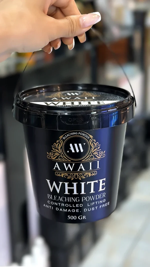 پودر دکلره سفید آوایی ۵۰۰ گرمی با رایحه وانیل و روشن‌کنندگی قوی