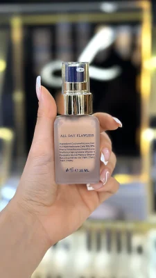 کرم پودر پمپی لوسمنت SPF30 فاقد چربی مناسب پوست چرب