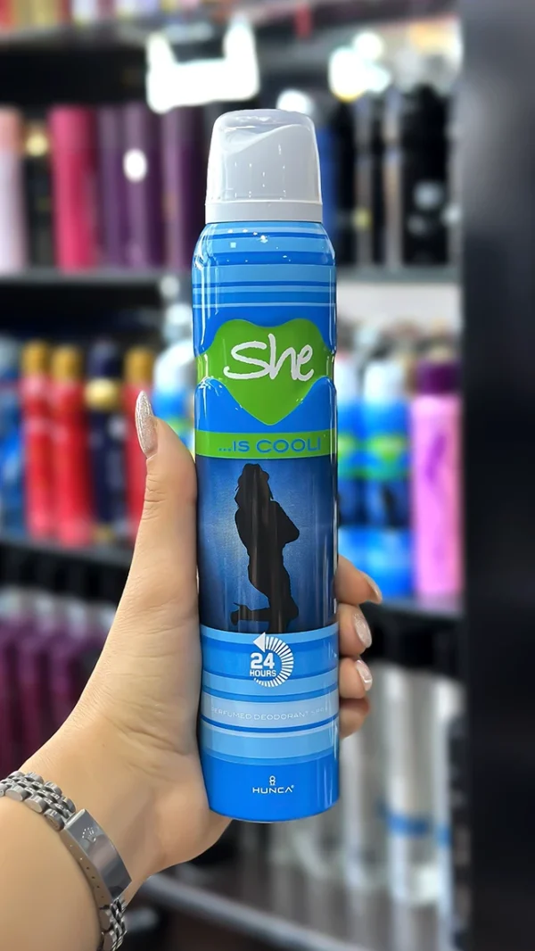 اسپری ضدتعریق زنانه She مدل Cool حجم 200 میلی‌لیتر