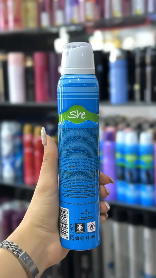 اسپری ضدتعریق زنانه She مدل Cool حجم 200 میلی‌لیتر