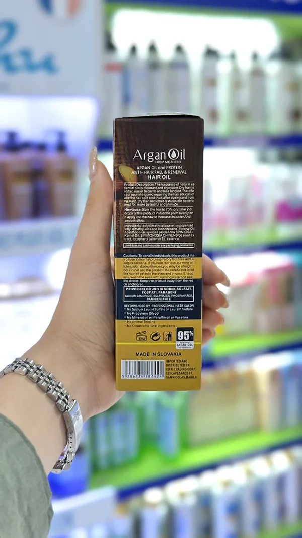 روغن مو آرگان لایتنس اصلی اسلواکی 100 میل