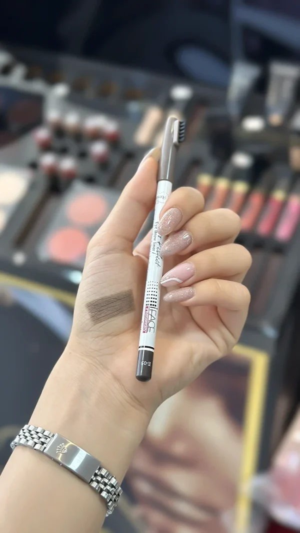 مداد ابرو آی فیس iFACE شماره E-05 رنگ قهوه‌ای زغالی