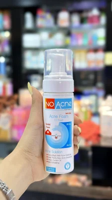 فوم شستشو صورت نو آکنه مدل Solution مناسب پوست‌های چرب و جوش‌دار حجم 150 میلی لیتر