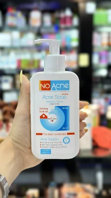 ژل اسکراب لایه‌بردار نو آکنه مدل Acne Solution مناسب پوست چرب و جوش‌دار حجم 235 میلی لیتر