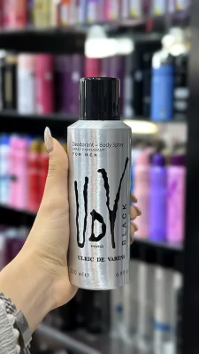 اسپری دئودورانت مردانه یو دی وی UDV مدل بلک 200 میل