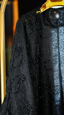 مانتو گیپور لاکچری جلو باز کارشده با کریستال