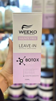 اسپری 12 کاره بوتاکس ویکو WEEKO مدل Botox حجم 250 میلی‌لیتر ترمیم‌کننده و آبرسان مو