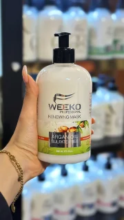 ماسک مو فاقد سولفات ویکو حاوی روغن آرگان مناسب موهای آسیب دیده و رنگ شده 500 میلی لیتر